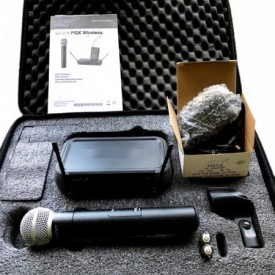 Microfon Wireless Profesional + Receiver PGX B58 + Geanta / voce, prezentari, karaoke, cantat - Img 8