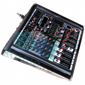 Mixer audio 4 canale amplificat 2 x 450W, Bluetooth, USB, 99 Efecte digitale, Consola DJ boxe - Img 5