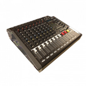Mixer audio activ amplificat EP-800 2 x 800W, 8 canale intrare, Bluetooth, USB, Phantom 48V, Egalizator - Img 1