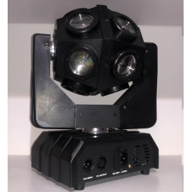 Moving head 12x10W LED RGBW Glob rotativ lumini scena 4in1, DMX, Ibiza E-cosmos - Img 6