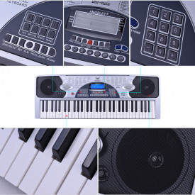 Orga electronica Angelet XTS-6089, 61 clape, Display multifunctional, RCA, 100 X Timbre - Img 5