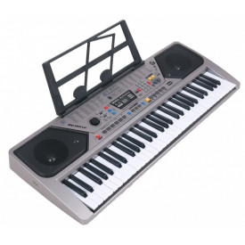 Orga electronica copii 61 clape + Stativ + Scaun + Microfon + Casti, USB, Radio, MQ-001 - Img 3