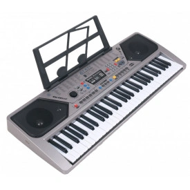 Orga electronica copii 61 clape + Stativ + Scaun + Microfon + Casti, USB, Radio, MQ-001 - Img 3