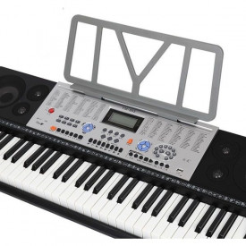 Orga electronica incepatori 853 + Stativ dublu X + Casti bluetooth, 5 octave 61 clape, USB - Img 7