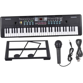 Orga electronica pentru copii (de joaca) 61 clape + Microfon, MQ-6112, 67x20CM, 16 timbre - Img 2