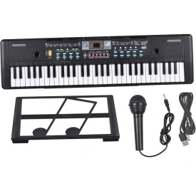 Orga electronica pentru copii (de joaca) 61 clape + Microfon, MQ-6112, 67x20CM, 16 timbre - Img 2