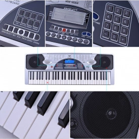 Orga electronica / Sintetizator KSO-389, 61 clape, Display multifunctional, RCA, 100 timbre - Img 5
