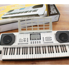 Orga electronica XY-335 + Casti Bluetooth + Suport dublu X, 61 clape Claviatura TouchSensitive, USB MIDI - Img 4