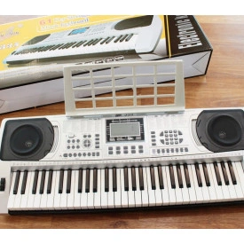 Orga electronica XY-335 + Casti Bluetooth + Suport dublu X, 61 clape Claviatura TouchSensitive, USB MIDI - Img 4