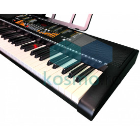 Orga electronica YM-869 + Postament metalic + Casti wireless, 61 Clape cu lumini LED pentru invatat - Img 4