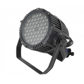 PAR-LED 54 Becuri RGB, Proiector lumini exterior IP65 pentru iluminat arhitectural, DMX