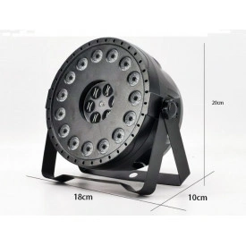 PAR-LED cu telecomanda 15 x 3W RGB + 6 becuri pe disc rotativ tip proiector forme - Img 2