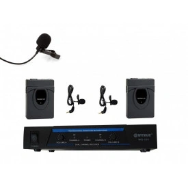 Set 2 Lavaliere Wireless, Lavaliera cu Receiver VHF Reglaj volum, Microfoane fara fir WG-210