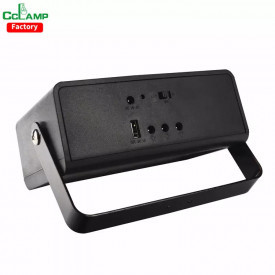 Sistem CL-03 CCLAMP cu panou solar, 3 x Bec LED, Lanterna 30W, Baterie 5000mAh - Img 4
