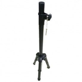 Stativ trepied de boxa pentru gaura difuzor standard Ø35mm, Reglabil 100-175cm, Suport boxe max 15kg - Img 2