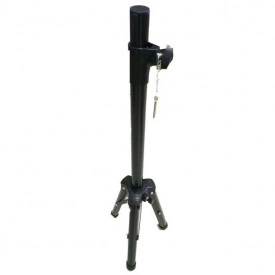 Stativ trepied de boxa pentru gaura difuzor standard Ø35mm, Reglabil 100-175cm, Suport boxe max 15kg - Img 2