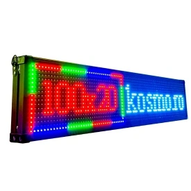 100x20 CM Firma luminoasa reclama afisaj programabil LED RGB Fullcolor, Aplicatie telefon (96x16 pixeli)