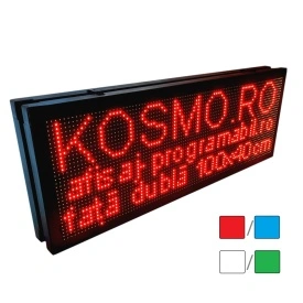 100x40 CM (F+V) Reclama firma luminoasa exterior dublu afisaj, Programabila APP (96x32 pixeli LED P10) - Img 8