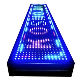 67x20 CM Firma Luminoasa multicolora LED P10, Reclama programabila (64x16 pixeli LED p10 RGB FullColor) - Img 3