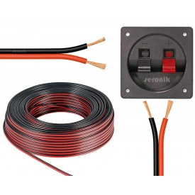Cablu cupru PVC Rosu-Negru, Pentru boxe difuzoare, 2 x 0.75mm / 1mm / 1.5mm - Img 3