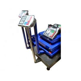 Cantar pentru marfa 50 g - 350 KG, Display iluminat, Acumulator, Platforma 40 x 50 CM - Img 6