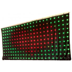 Cortina DJ BOOTH LED 3x2 m 176 becuri color 300x200cm