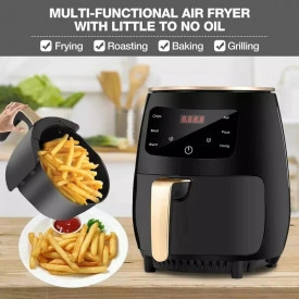 Friteuza cu Aer Cald, S-18 Air Fryer, 2400W, LCD Touch control, Capacitate 6L - Img 3