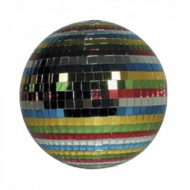 Glob disco multicolor 40CM + Motoras rotativ de montat pe tavan - Img 2