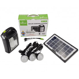 Kit solar CL-02, Lanterna dubla si 3 becuri LED, Powerbank, Panou fotovoltaic 4W - Img 2