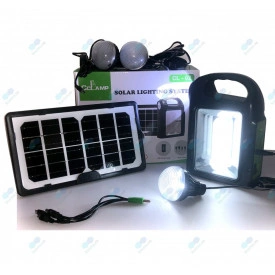 Kit solar CL-02, Lanterna dubla si 3 becuri LED, Powerbank, Panou fotovoltaic 4W - Img 4