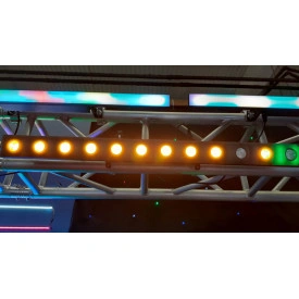 LED-BAR Sunstrip Amber 12x3W Blinder + 48 Becuri RGB Aural, 2 in 1 Wall Washer - Img 7