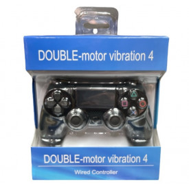 Maneta cu fir pentru consola PlayStation PS4, Joystick controller cu cablu, Sistem vibratii - Img 3
