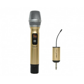 Microfon UHF Wirelesss cu Display WG-100, Receiver jack 6.3mm - Img 1