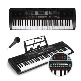 Orga electronica cu Bluetooth MQ603 + Microfon + Casti, 61 clape, 250 timbre, 3 functii invatare - Img 6