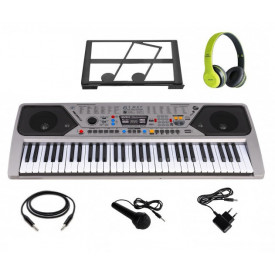 Orga muzicala 61 clape MQ-001 + Casti Bluetooth P47 + Microfon karaoke, USB, Radio