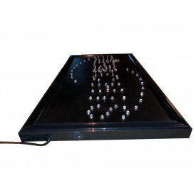 Panou semn luminos `Deschis-Inchis` pe acelasi rand, cu comutator mesaj, 50x20cm - Img 2