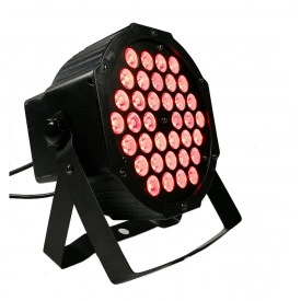 PAR-LED 36 Becuri 3W RGB Multicolore, Microfon integrat, DMX, Proiector lumini scena / arhitectural / petrecere