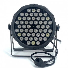 PAR-LED RGB 54x3W becuri FullColor, Proiector lumini disco scena club nunta petrecere arhitectural dj evenimente - Img 5
