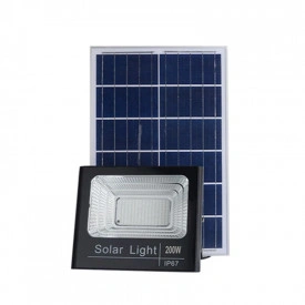 Proiector LED 10/50/100/200/300/400/600W, Acumulator integrat, Panou solar, IP66 - Img 4