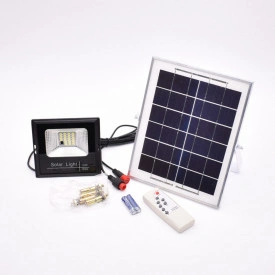 Proiector LED 10/50/100/200/300/400/600W, Acumulator integrat, Panou solar, IP66 - Img 5