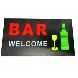 Semn luminos: BAR Welcome pentru geam vitrina Pub, Club, Restaurant, Reclama firma