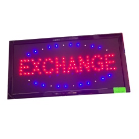 Semn luminos LED Exchange, Panou afisaj stativ pentru casa schimb valutar