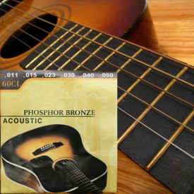 Set 6 Corzi metalice rezerva pentru chitara acustica + Pana Alice Pick 0.71mm - Img 3