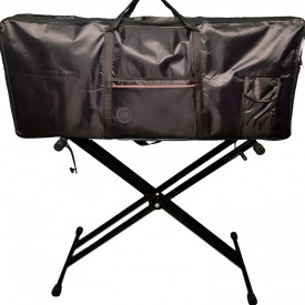 Stativ suport orga dublu X max.25kg + Husa geanta transport pianina 100x40x12cm