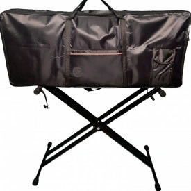 Stativ suport orga dublu X max.25kg + Husa geanta transport pianina 100x40x12cm