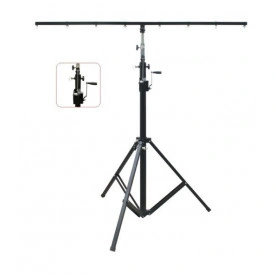 Trepied 400cm cu manivela pentru 6 lumini scena, Suport scena Stativ PRO Stage Lighting Equipment Light stand - Img 2