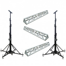 Truss 3x6m, Picior schela lumini inaltime reglabila 150-300cm cu traverse 600 cm (3 x tronson 2m), max 100kg