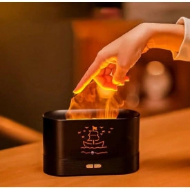 Umidificator si difuzor de arome tip Lampa Veghe LED, Aromaterapie, Aparat abur uleiuri esentiale - Img 5