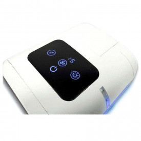 Ventilator cu pulverizare apa, Cooler tip *Mini aer conditionat portabil*, Lampa veghe RGB, Afisaj digital temperatura, Alimentare USB - Img 4