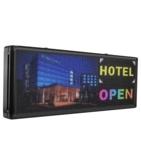 135x55 CM LED P5 Reclama luminoasa redare video/foto, Afisaj firma exterior 256x96 pixeli - Img 3